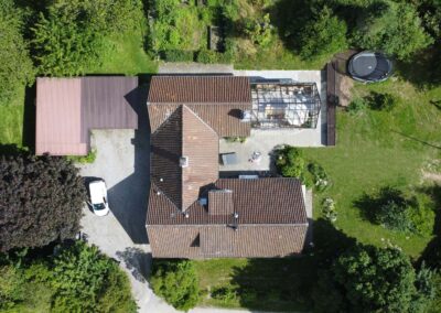 Leverum orangeri foldedør terrasse træ udestue tilbygning landejendom drivadan rasmus jensen arkitekt maa