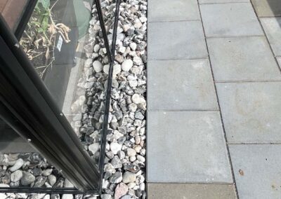 Leverum orangeri foldedør terrasse træ udestue tilbygning landejendom drivadan rasmus jensen arkitekt maa