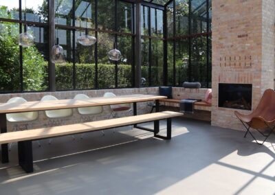 Orangeri med brystmur